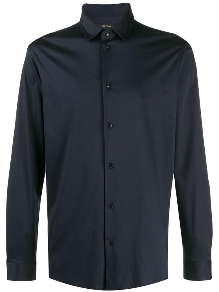 Z Zegna Slim-fit Shirt - Blue