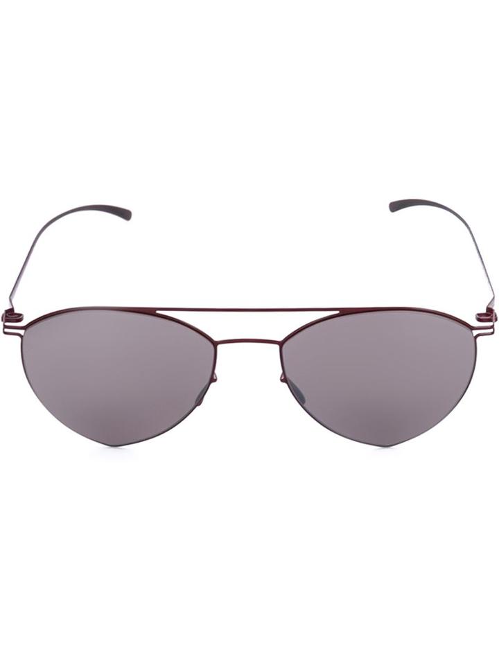 Mykita Mykita X Maison Margiela Mmesse010 Sunglasses, Adult Unisex, Red, Stainless Steel/acetate