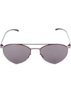 Mykita Mykita X Maison Margiela Mmesse010 Sunglasses, Adult Unisex, Red, Stainless Steel/acetate