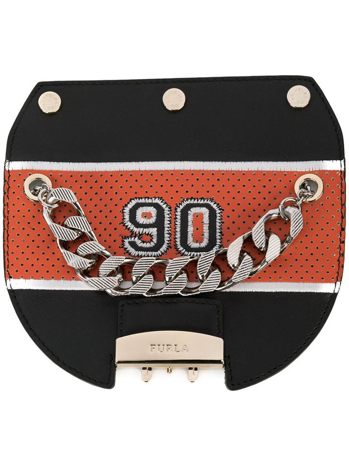 Furla - Metropolis 90th Flap - Women - Leather/polyester/pvc - One Size, Black, Leather/polyester/pvc