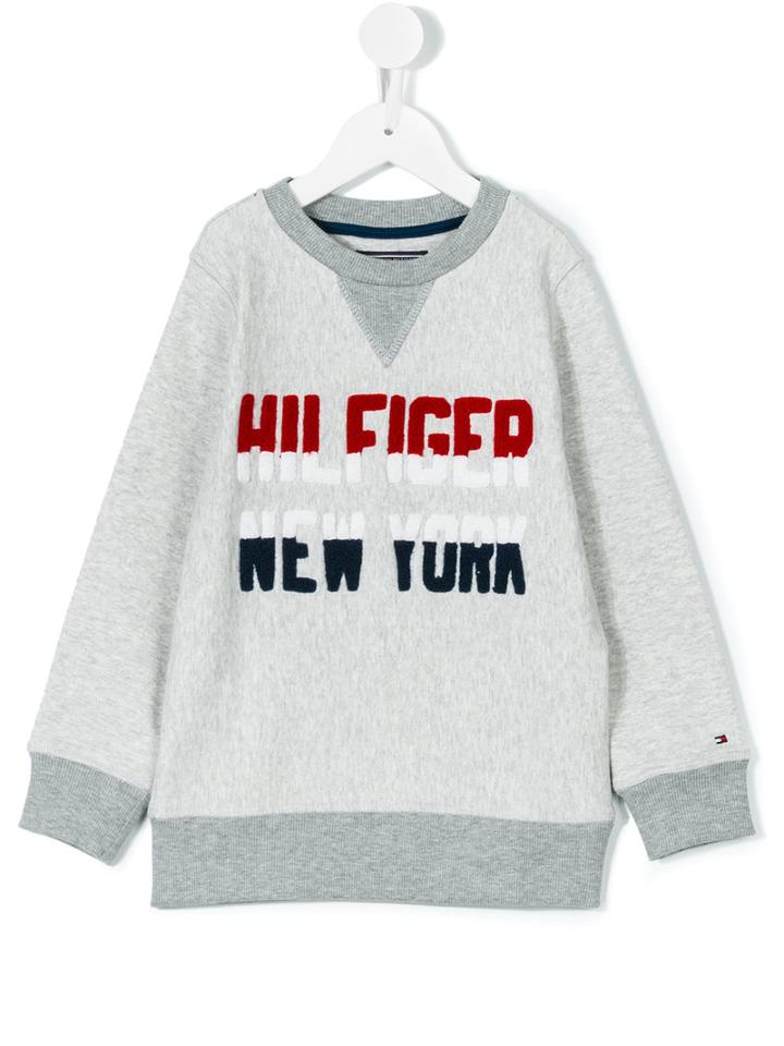 Tommy Hilfiger Junior - Logo Sweatshirt - Kids - Cotton/polyester - 6 Yrs, Grey