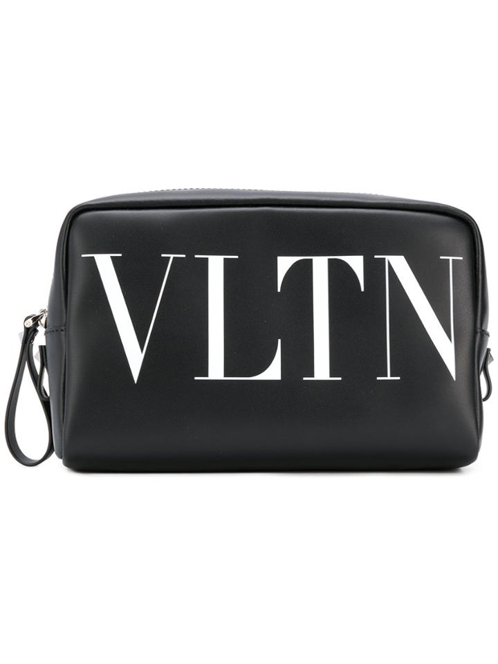 Valentino Vltn Wash Bag - Black