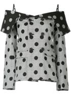 G.v.g.v. Polka Dot Jacquard Blazer - Multicolour