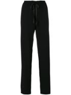The Row - Paper Bag Waist Drawstring Trousers - Women - Spandex/elastane/viscose - M, Black, Spandex/elastane/viscose
