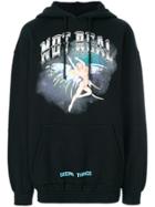 General Idea Printed Oversized Hoodie - Black