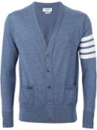 Thom Browne - Striped Sleeve Cardigan - Men - Wool - I, Blue, Wool
