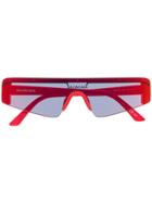 Balenciaga Eyewear Futuristic Sunglasses - Red