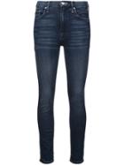 Mother Faded Skinny Jeans - Blue