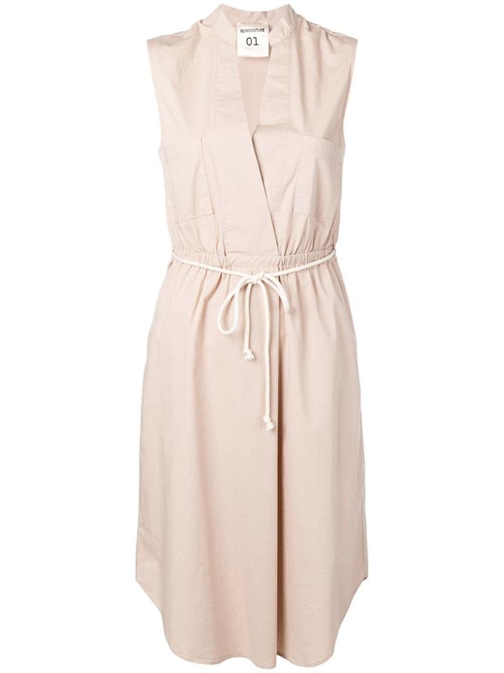 Semicouture Classic Shirt Dress - Neutrals