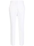 Msgm Cropped Tailored Trousers - White