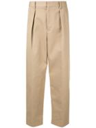 Tomorrowland Cropped Chino Trousers - Brown