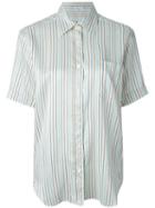 Céline Vintage Striped Short Sleeve Shirt, Women's, Size: 40