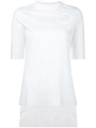 Y-3 Circle Print T-shirt, Women's, Size: Xs, White, Organic Cotton/spandex/elastane