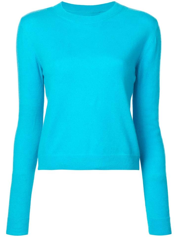 The Elder Statesman Crew Neck Sweater - Blue