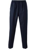 Carven 'elasticated' Trousers, Men's, Size: 46, Blue, Cotton/wool
