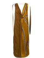Uma Wang Front Knot Satin Dress - Neutrals