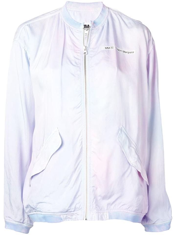 Mm6 Maison Margiela Tie-dye Bomber Jacket - Purple