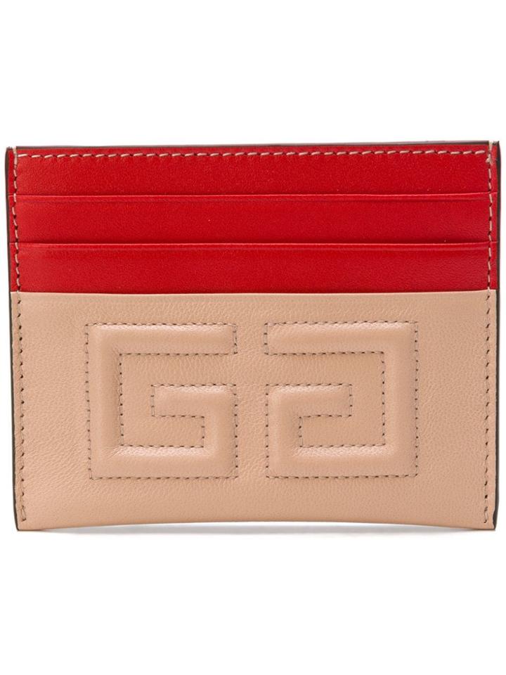 Givenchy Emblem Card Case - Pink & Purple