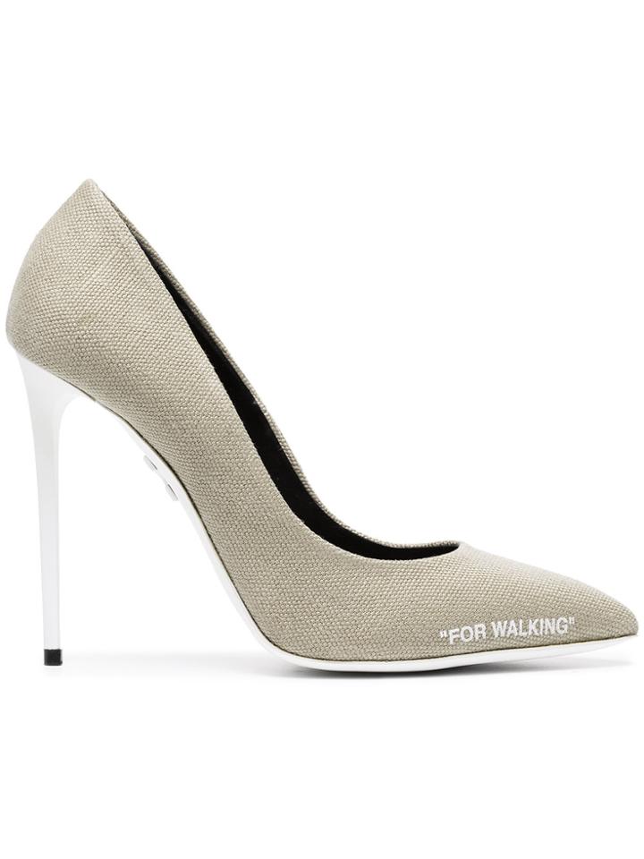 Off-white Beige For Walking 100 Canvas Pumps - Nude & Neutrals
