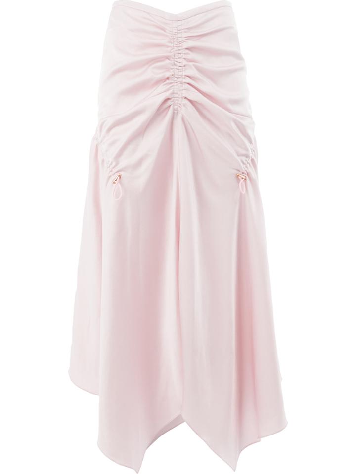 Peter Pilotto Gathered Asymmetric Skirt - Pink & Purple