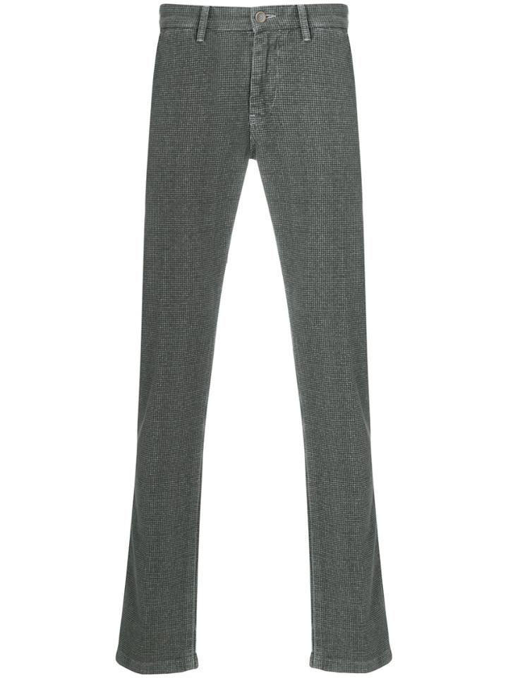 Re-hash Checked Tailored Trousers - Green
