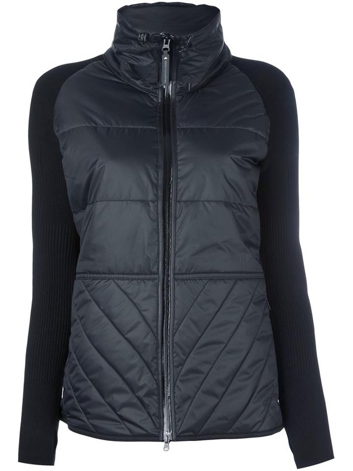 Adidas By Stella Mccartney Padded Knit Jacket, Women's, Size: Xs, Black, Polyester/recycled Polyester