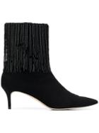 Christopher Kane Embroidered Ankle Boots - 1000 Black