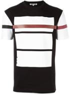 Mcq Alexander Mcqueen Red Line Print T-shirt, Men's, Size: Large, Black, Cotton