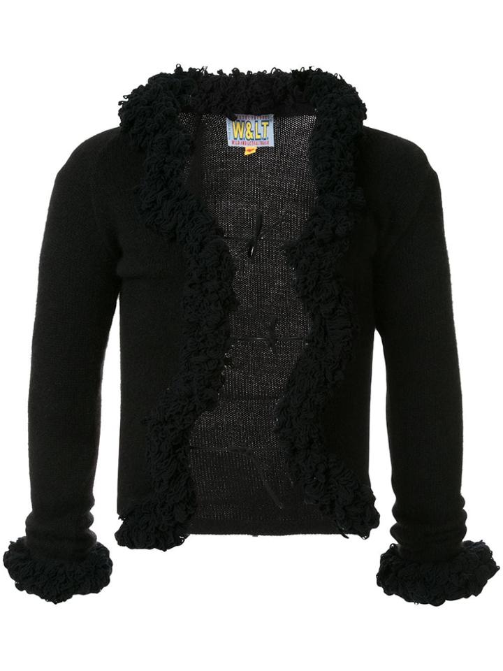 Walter Van Beirendonck Vintage Ruffle Trim Jacket - Black