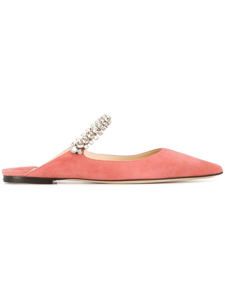 Jimmy Choo Bing Flat Mules - Pink