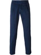 Fay Slim-fit Trousers, Men's, Size: 33, Blue, Cotton/spandex/elastane