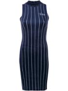 Fila Striped Fitted Dress - Blue
