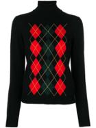 P.a.r.o.s.h. Argyle Sweater - Black