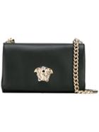 Versace 'palazzo Medusa' Sultan Bag, Women's, Black, Leather/polyester