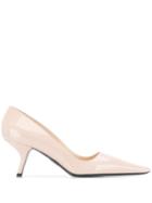 Prada 70mm Angled Heel Pumps - Pink