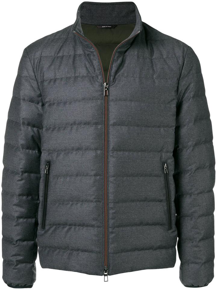 Loro Piana Zip Padded Jacket - Grey