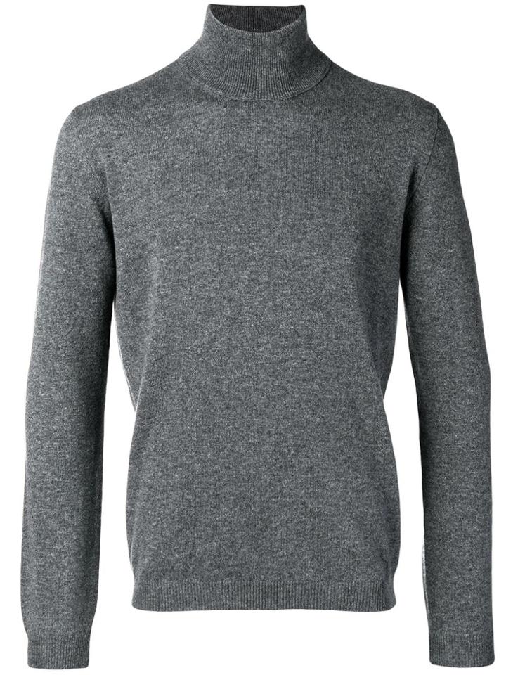 Roberto Collina Cashmere Roll Neck Jumper - Grey