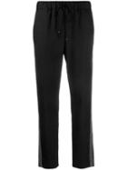 D.exterior Side Stripe Straight Trousers - Grey