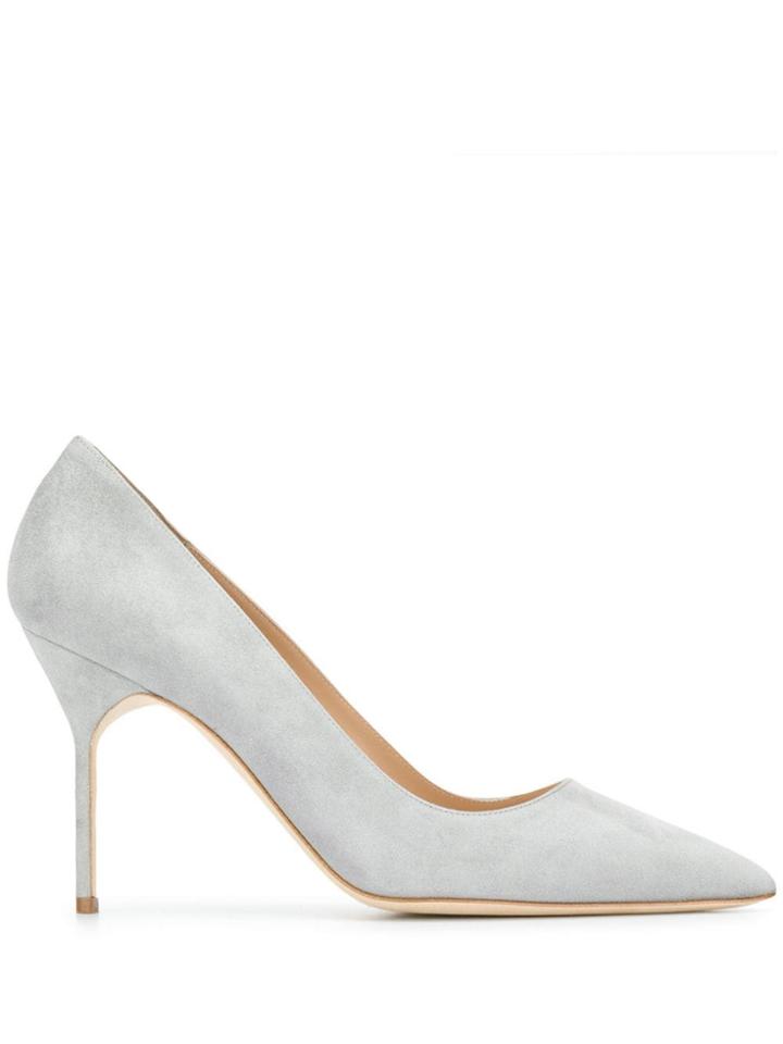 Manolo Blahnik Pointed Toe Pumps - Grey