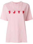 Sjyp Branded T-shirt - Pink & Purple