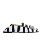 Sergio Rossi Jewelled Striped Loafers - Black