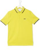 Boss Kids Striped Trim Polo Shirt, Boy's, Size: 16 Yrs, Green