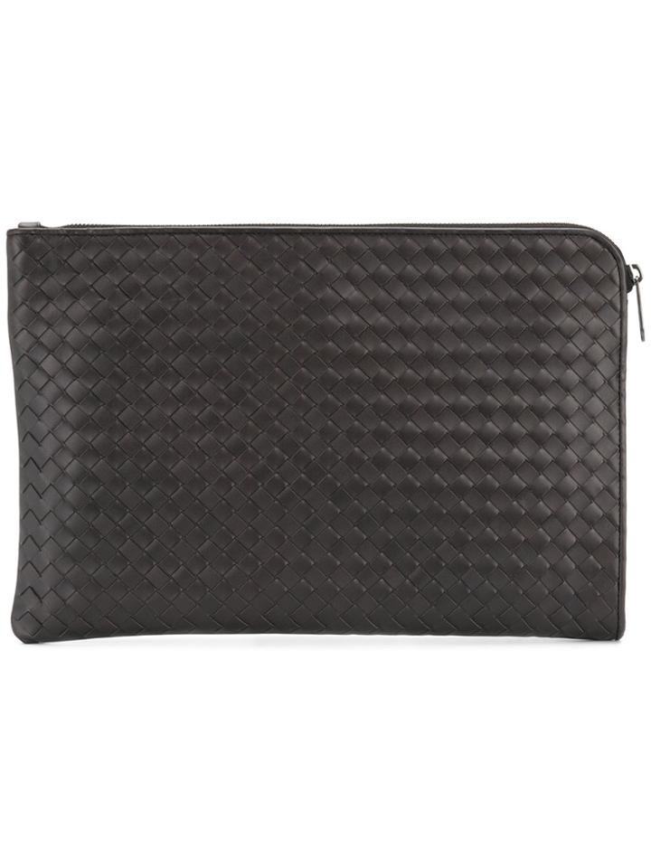 Bottega Veneta Intrecciato Document Case - Brown