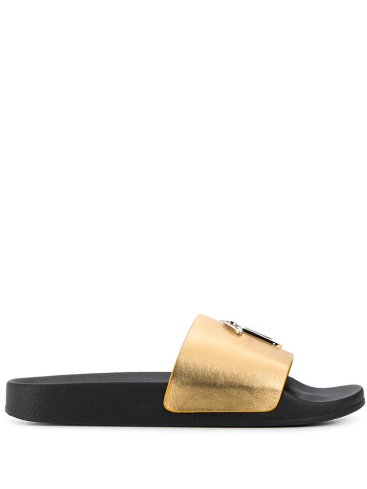 Giuseppe Zanotti Brett Slides - Gold