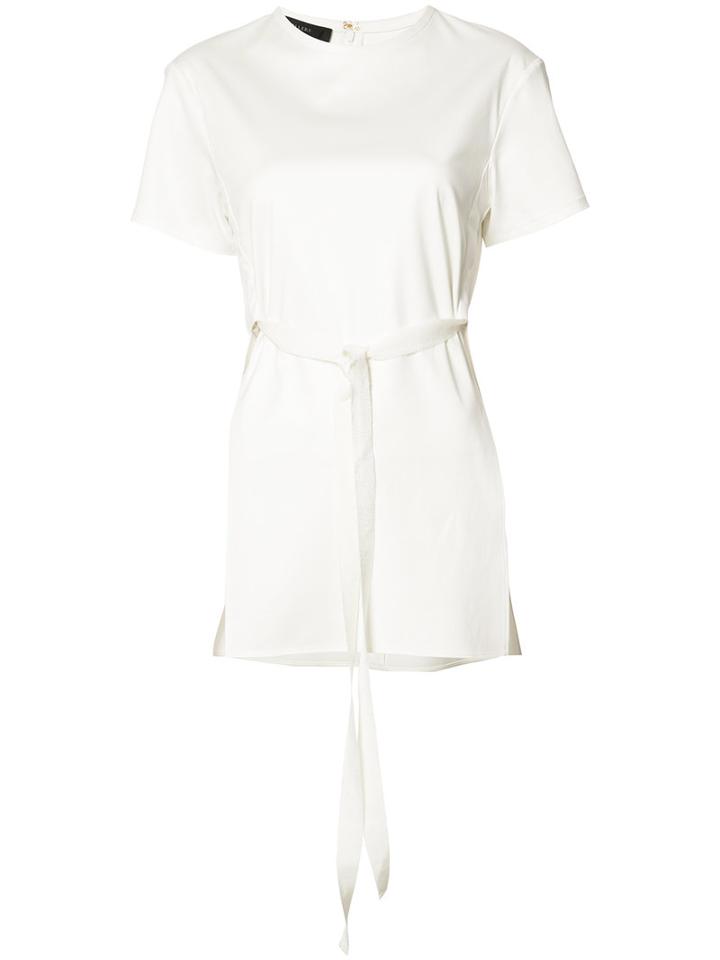 Ellery Side Slit T-shirt, Women's, Size: 10, White, Cotton