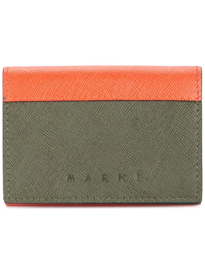 Marni Snap Button Wallet - Green