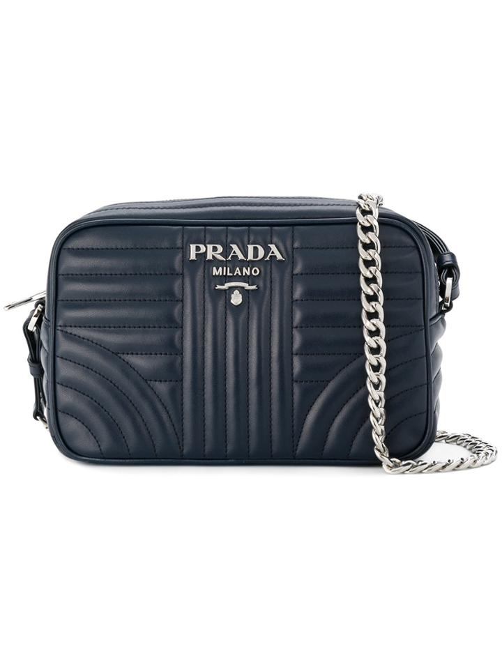 Prada Matelassé Shoulder Bag - Blue