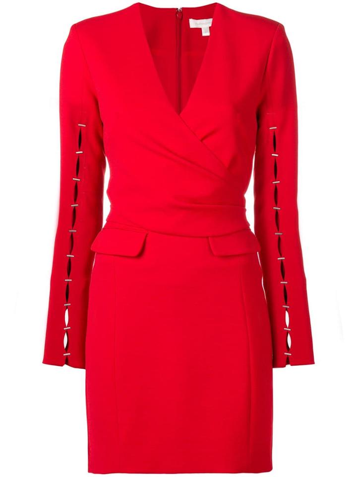 Jonathan Simkhai Fitted Wrap Dress - Red