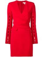 Jonathan Simkhai Fitted Wrap Dress - Red