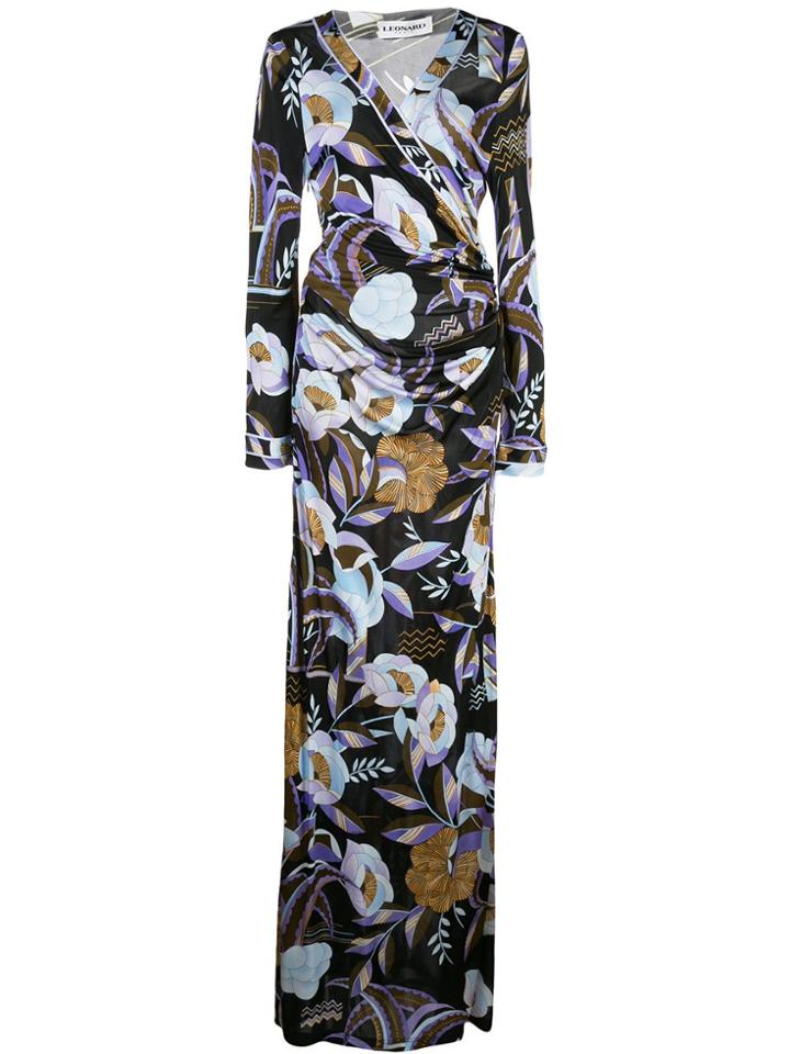 Leonard Floral Maxi Dress - Black